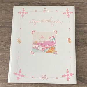 Vintage Hallmark Baby Girl Design First Year Album